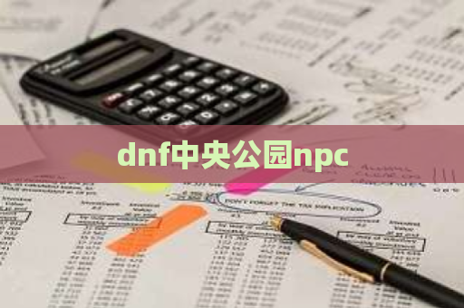 dnf中央公园npc